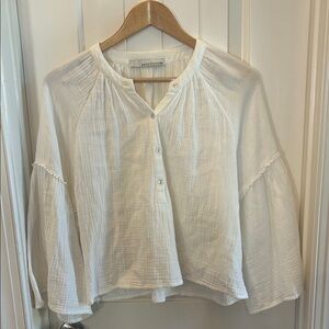 Stillwater white gauze blouse